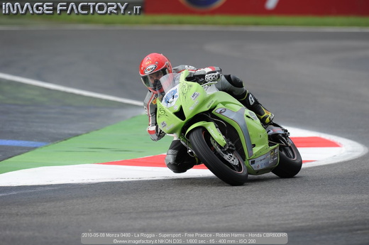 2010-05-08 Monza 0480 - La Roggia - Supersport - Free Practice - Robbin Harms - Honda CBR600RR